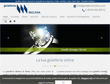 Tablet Screenshot of gioielleriamolena.com